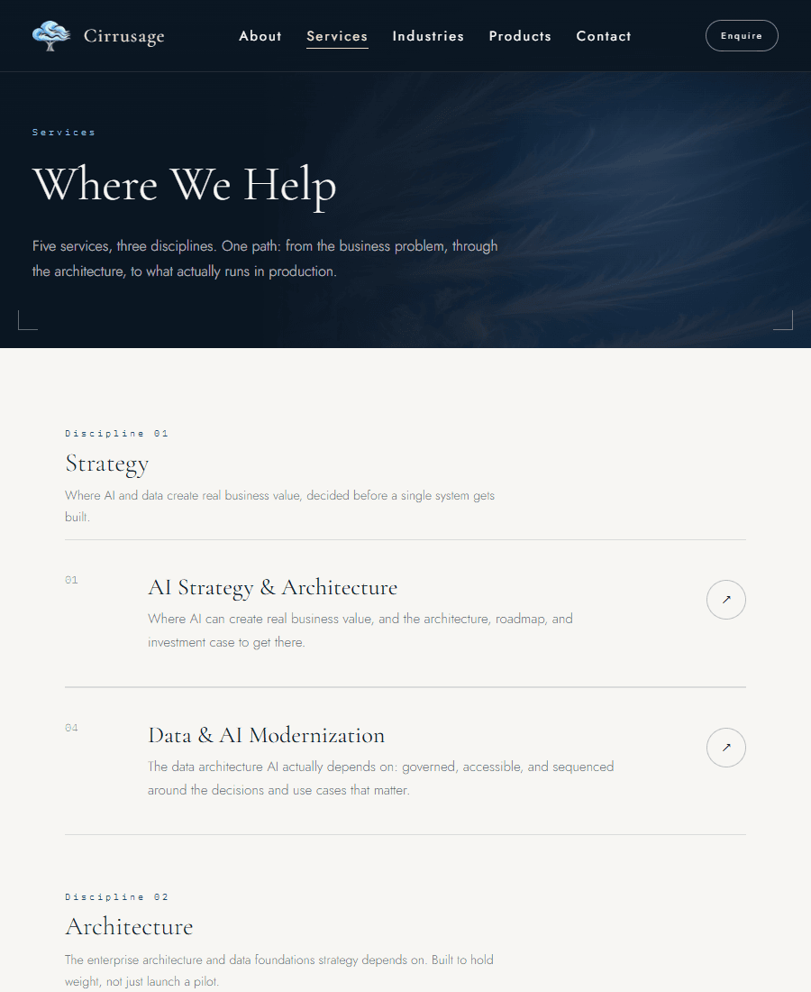Strategy / Architecture / Production