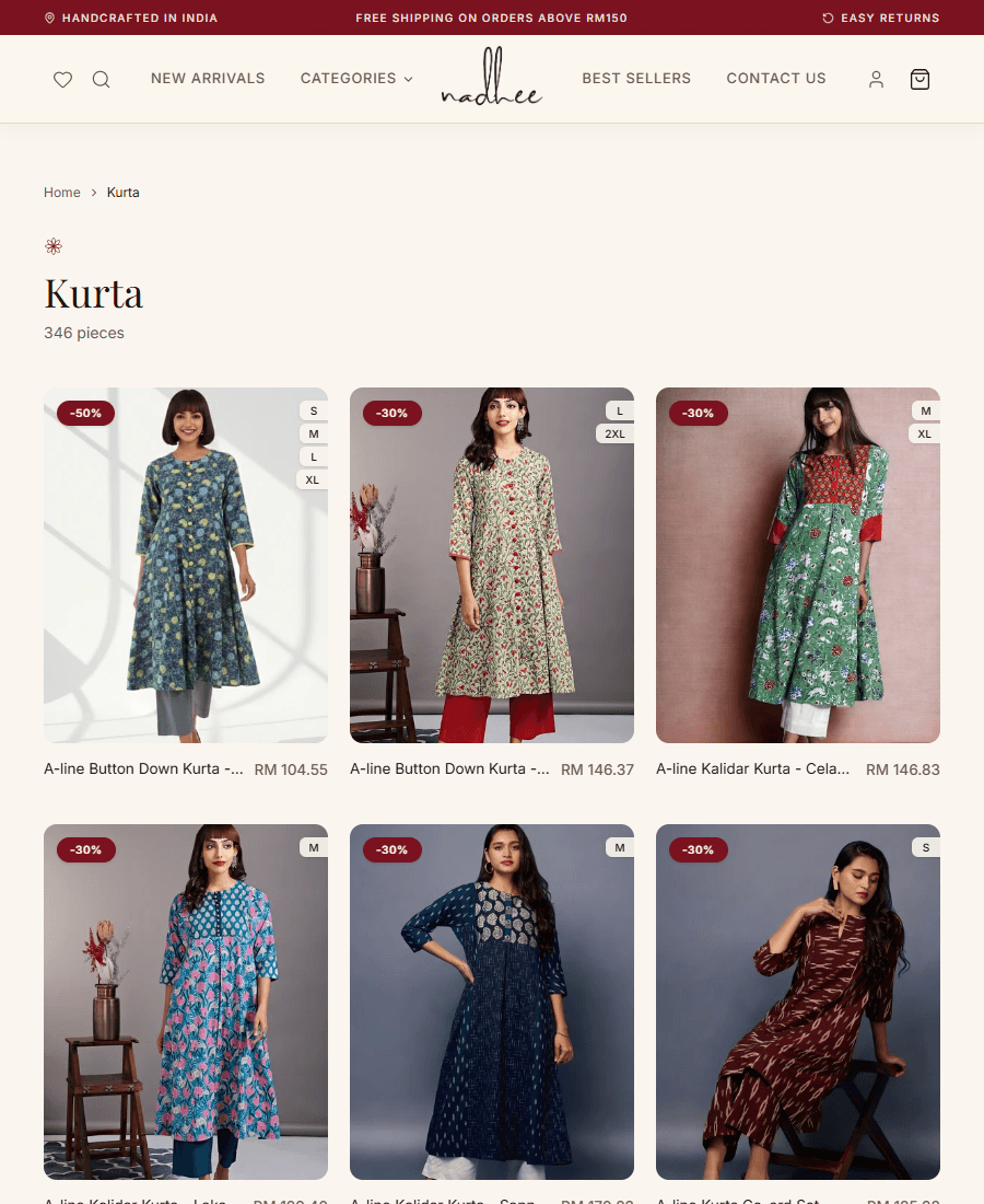 Kurta Category